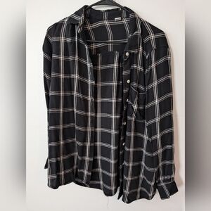 3‎ For $12 Clearance Old Navy Women's Plaid Button Down